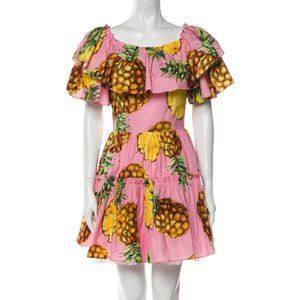 DOLCE & GABBANA Pineapple Mini Dress - Size 4
